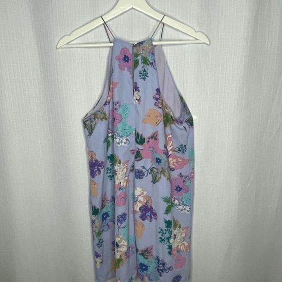 Everly Purple Floral Halter‎ Dress - Picture 4 of 4